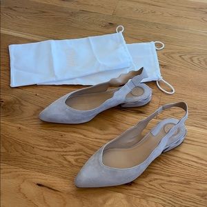 Chloe Laurena slingback flats